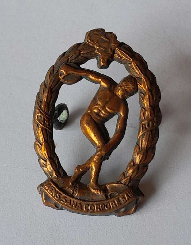 WW2 SA Army Physical Training Brigade Badge.  Lugs Intact.