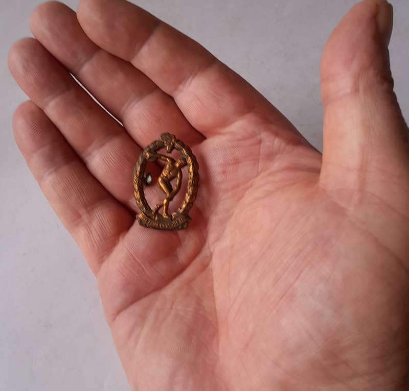 WW2 SA Army Physical Training Brigade Badge.  Lugs Intact.