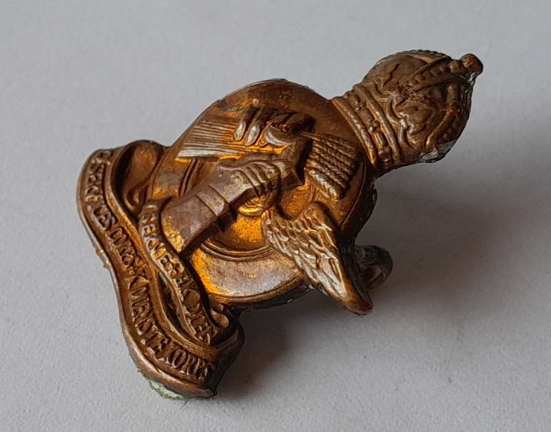 WW2 SA Army Q Service Corps Badge.  Lugs Intact.