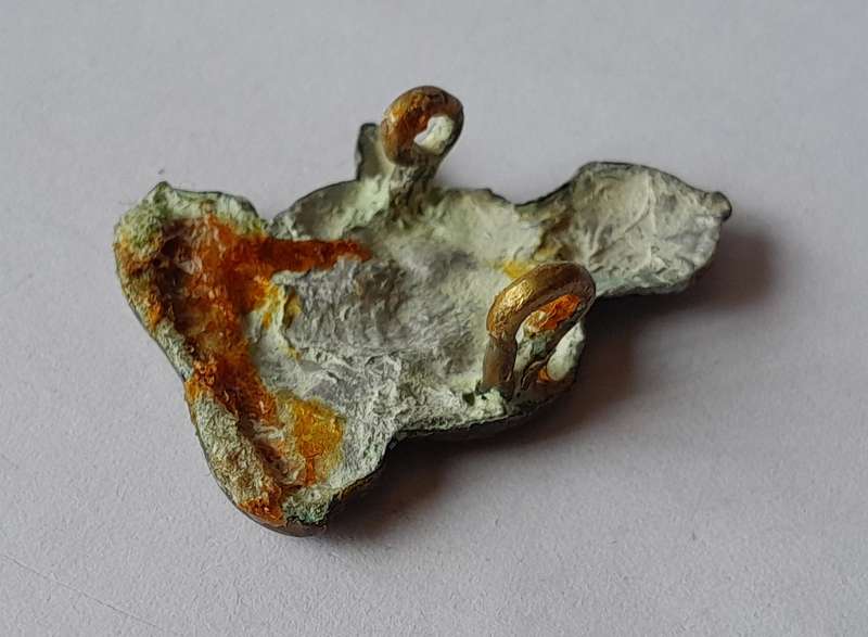 WW2 SA Army Q Service Corps Badge.  Lugs Intact.