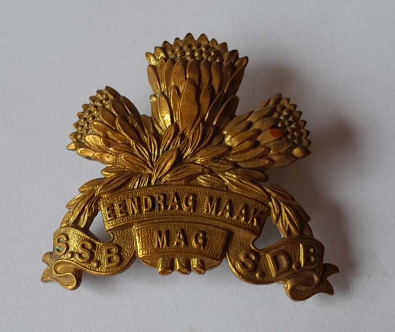 SADF Special Service Battalion Badge Set.  Lugs and Pins Intact.