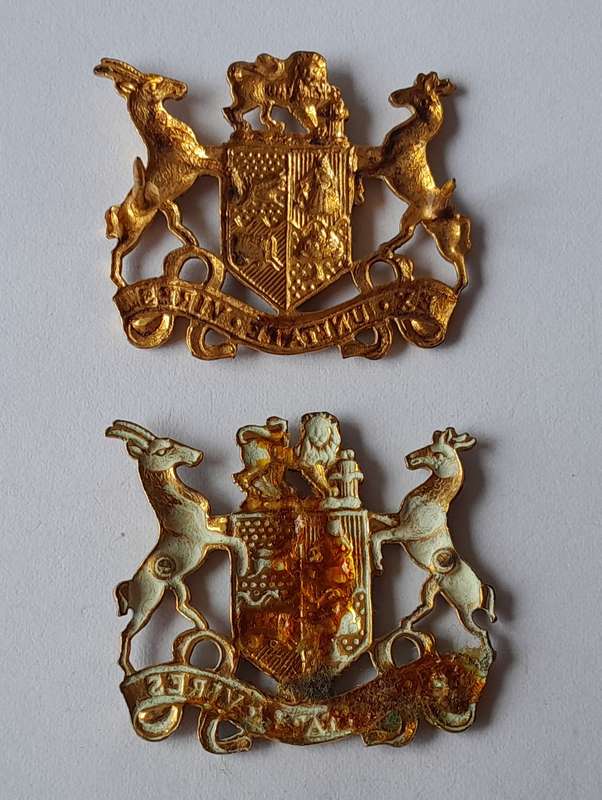 Pair SADF Warrant Officer Rank Badges.