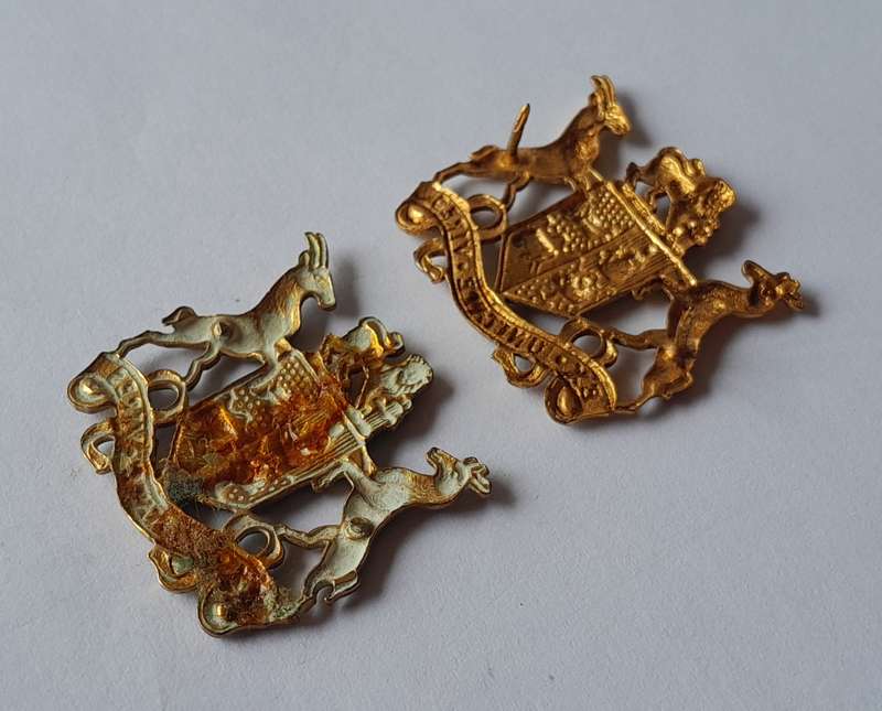 Pair SADF Warrant Officer Rank Badges.