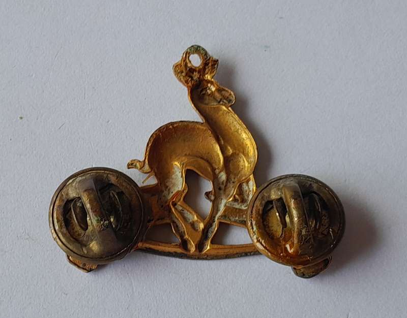 Early SA Cadets Collar Badge. Pins Intact.