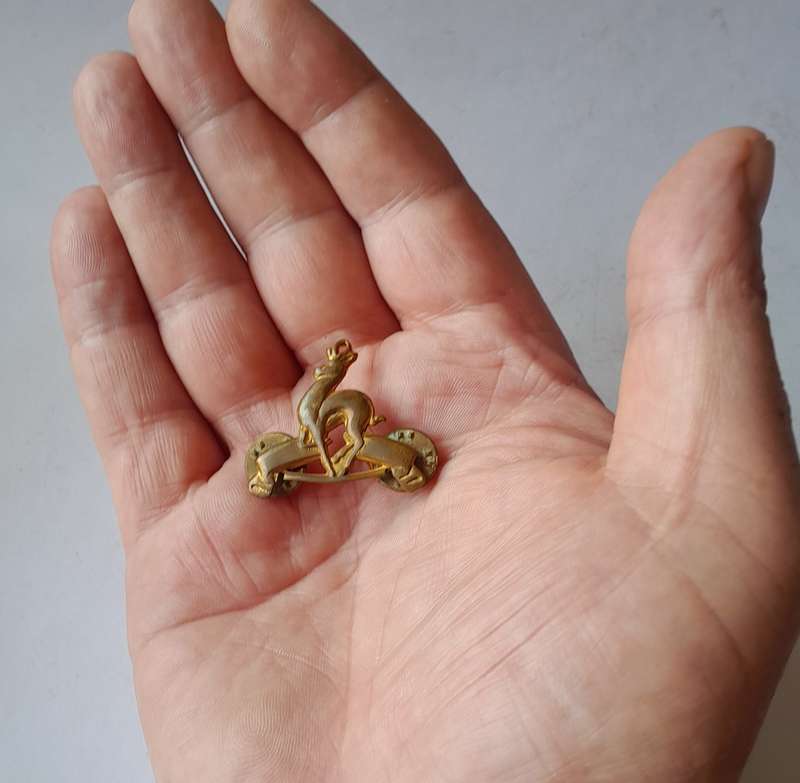 Early SA Cadets Collar Badge. Pins Intact.