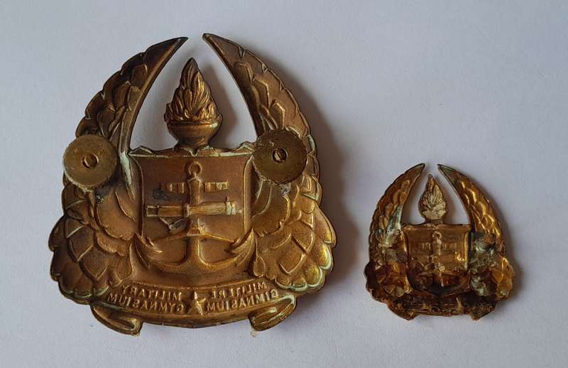 Early SA Gymnasium Badge Set.  Lugs and Pins Intact.