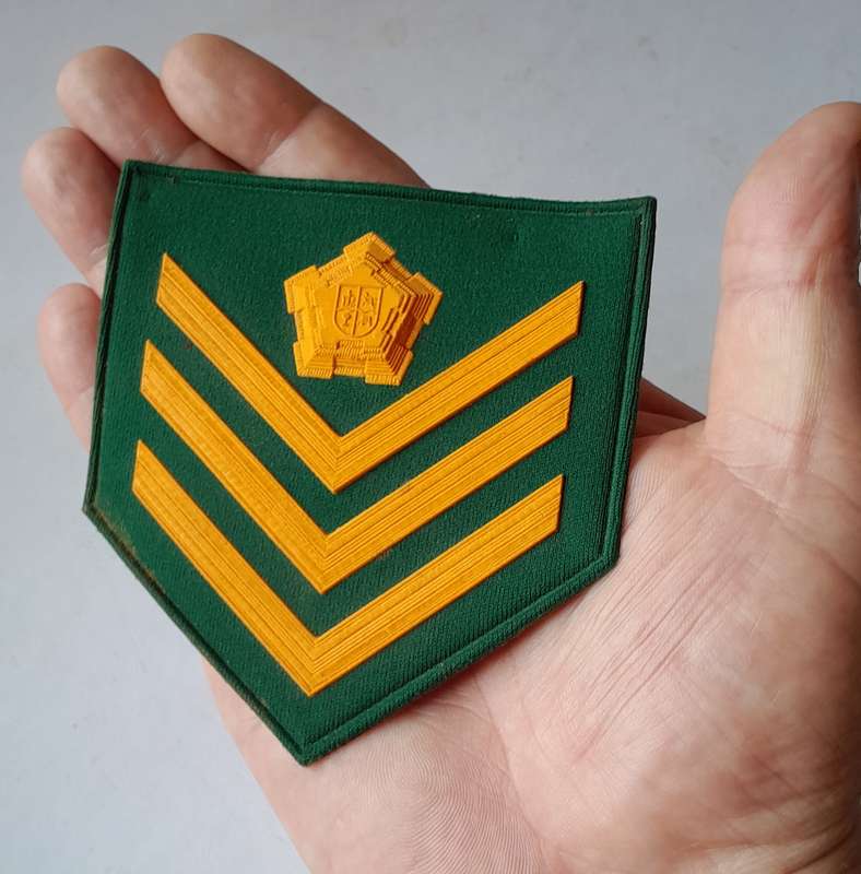 SA Prison Services Staff Sergeant Rank Badge.