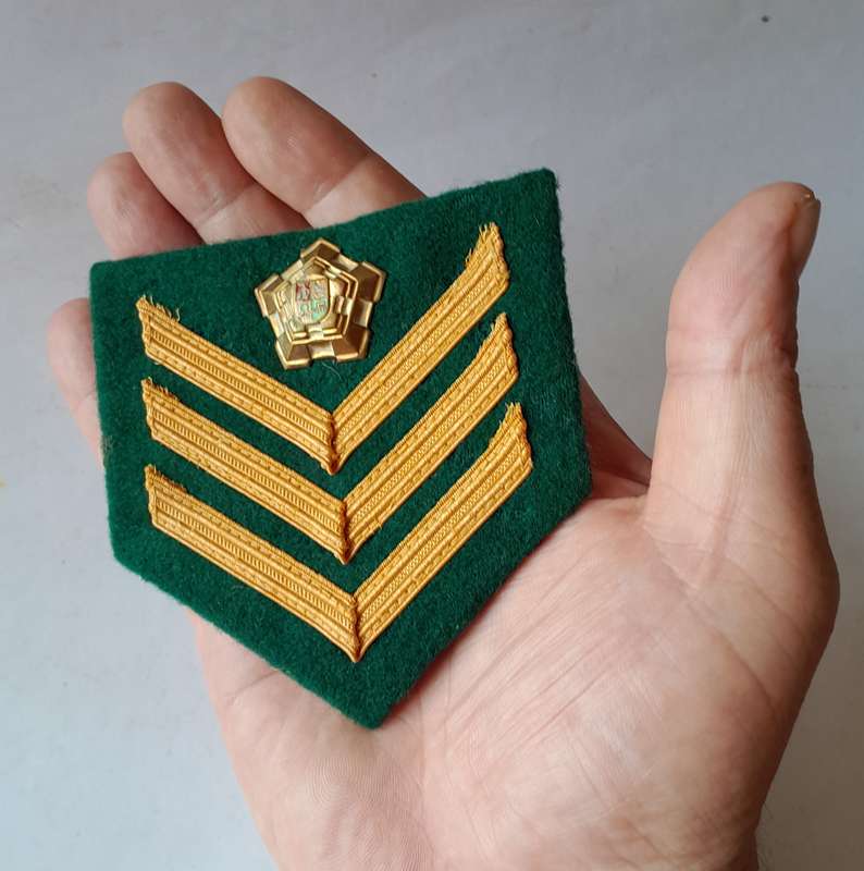 SA Prison Services Staff Sergeant Rank Badge.