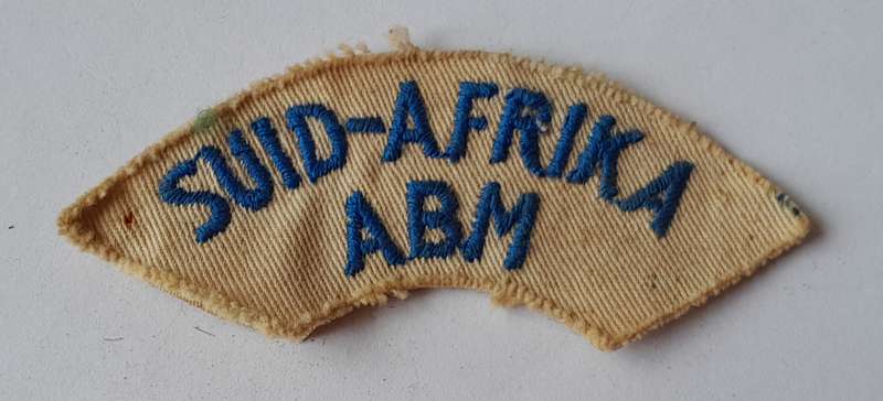 SA Navy ABM Cloth Badge.