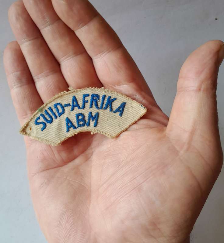 SA Navy ABM Cloth Badge.