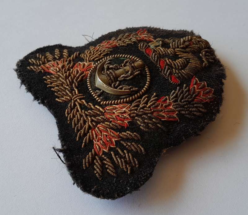 Early SA Navy Chief Petty Officers Bullion Cap Badge (Padded).