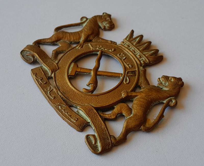 British Colonial Malay Regiment Cap Badge.  No Lugs.