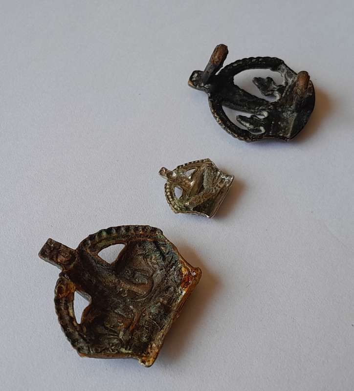 WW2 British Officers Rank Badge Set.  King's Crown.