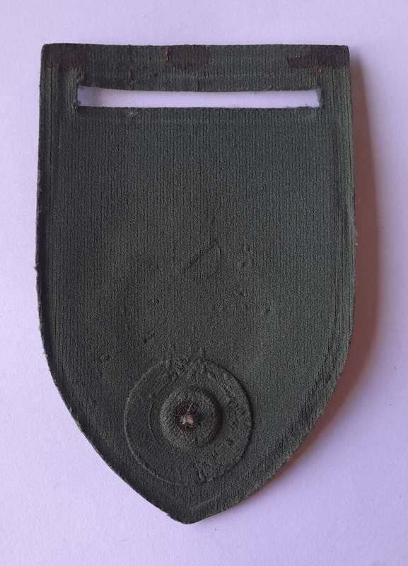 Old SAP Municipal Police Tupper Flash. Pin Intact.