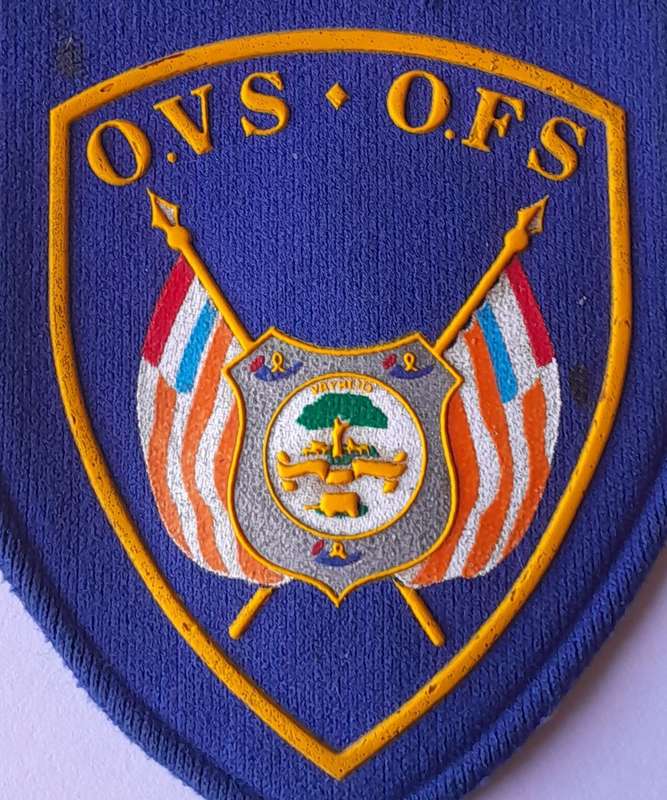 Pair Vintage "O.V.S / O.F.S" Tupper Flashes.  No Pins.