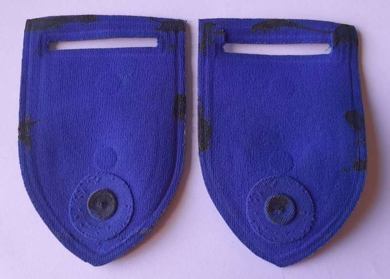 Pair Vintage "O.V.S / O.F.S" Tupper Flashes.  No Pins.