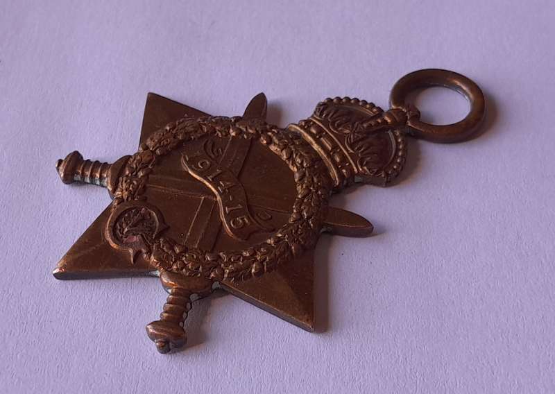 WW1 Full Size 1914 - 1915 Star Medal  to "Pte J.J. Gravell, 7th Infantry".