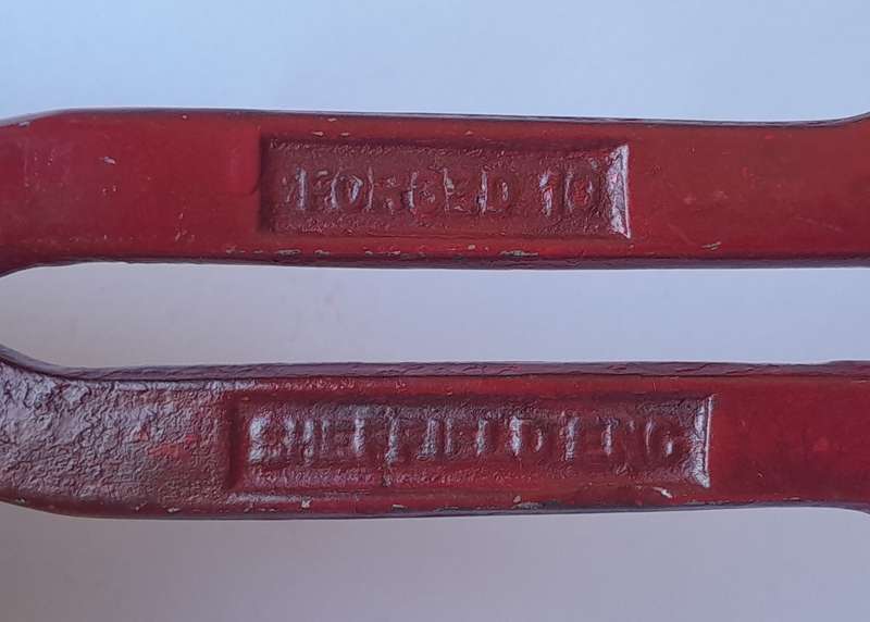 Vintage Forged No.10 Tin Snips Shears by "Footprint". Sheffield, England.