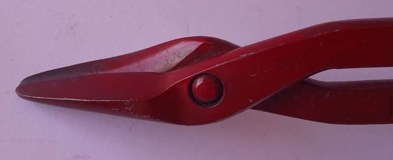 Vintage Forged No.10 Tin Snips Shears by "Footprint". Sheffield, England.