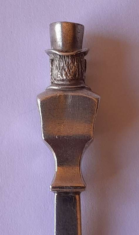 Solid Silver Paul Kruger Spoon to Commemorate `Battle of Amajuba`. Cape Mint. 40.66 grams.