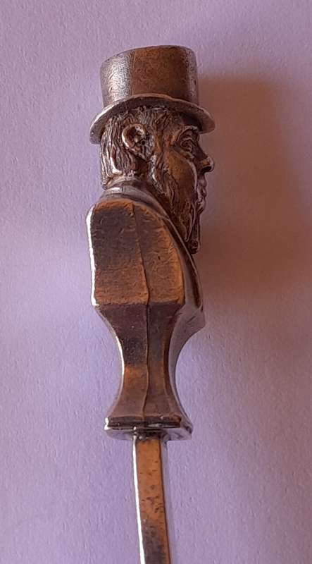 Solid Silver Paul Kruger Spoon to Commemorate `Battle of Amajuba`. Cape Mint. 40.66 grams.