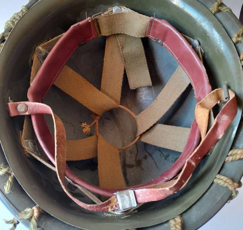 1976 SADF Border War Helmet by C.J.Fuchs Ltd. Complete and Original.