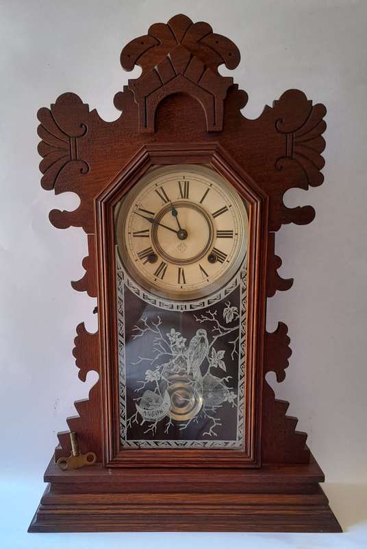Antique Ansonia Mantel Clock. 57 x 37cm.