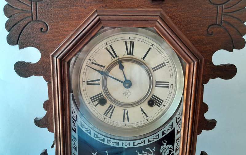Antique Ansonia Mantel Clock. 57 x 37cm.