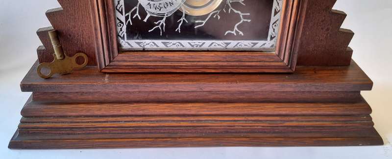 Antique Ansonia Mantel Clock. 57 x 37cm.