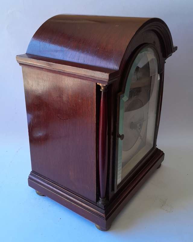 Antique Gustav Becker Mantel Clock in Mahogany Case. Working Condition.