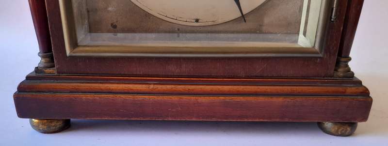 Antique Gustav Becker Mantel Clock in Mahogany Case. Working Condition.