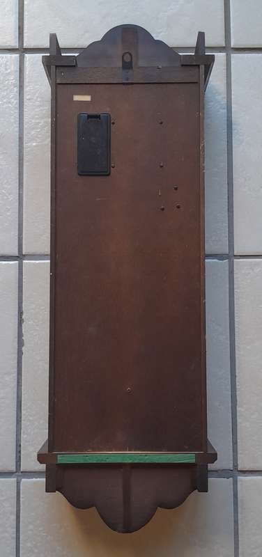 Vintage Japanese "Rythm" Hybrid Wall Clock. 81 x 26cm.