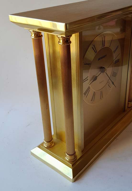Vintage West German Staiger Mantel Clock. 22x22cm.