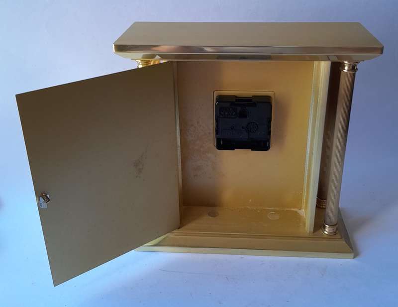 Vintage West German Staiger Mantel Clock. 22x22cm.