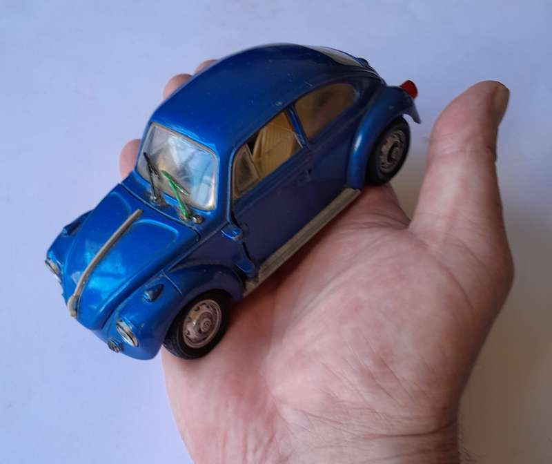 1970's Polistil S15 VW Beetle.  Scale 1/25.  15cm.