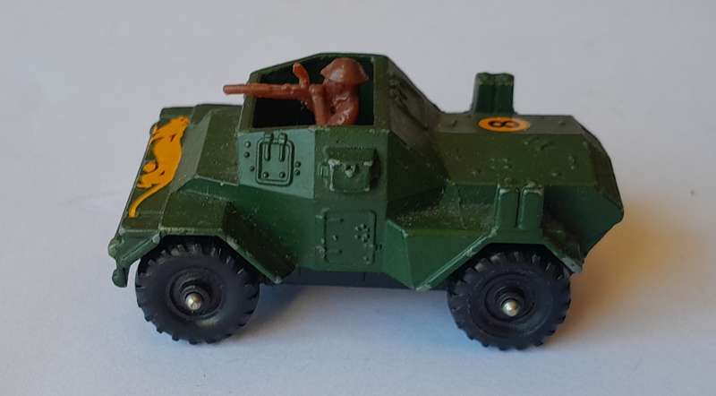 1970's Corgi Junior Daimler Scout Car with Machine Gunner.
