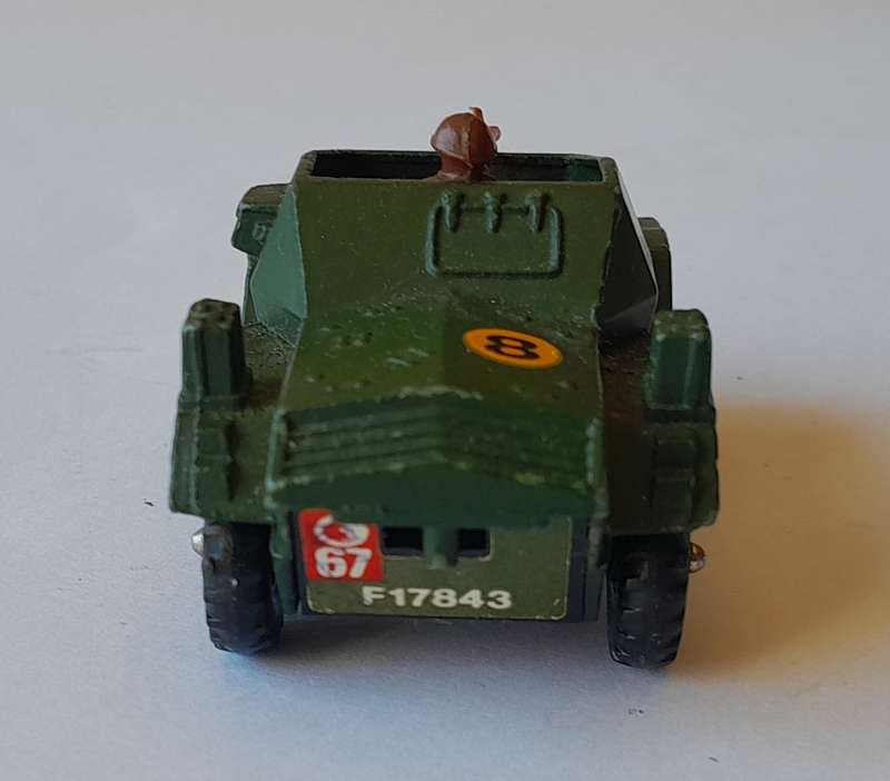1970's Corgi Junior Daimler Scout Car with Machine Gunner.