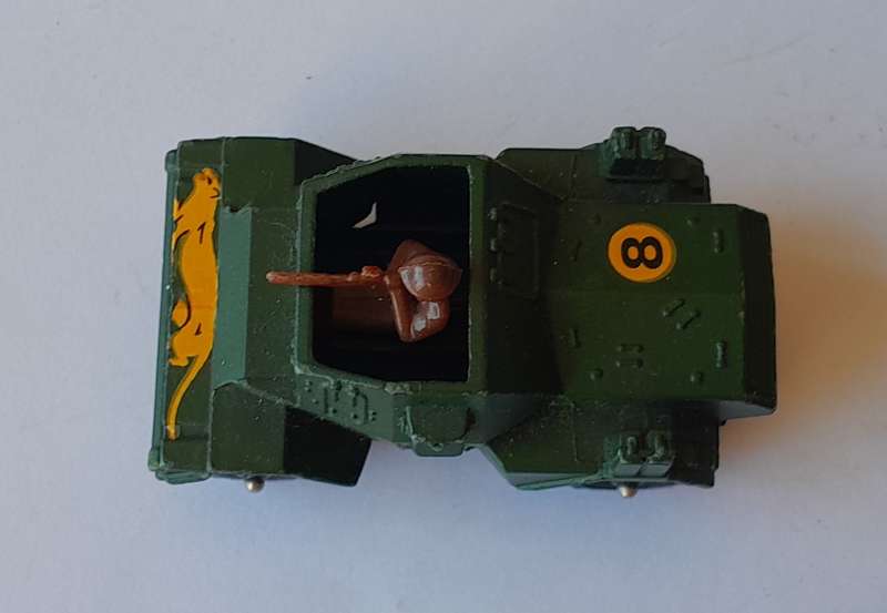 1970's Corgi Junior Daimler Scout Car with Machine Gunner.