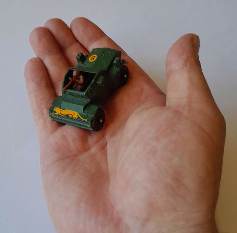 1970's Corgi Junior Daimler Scout Car with Machine Gunner.