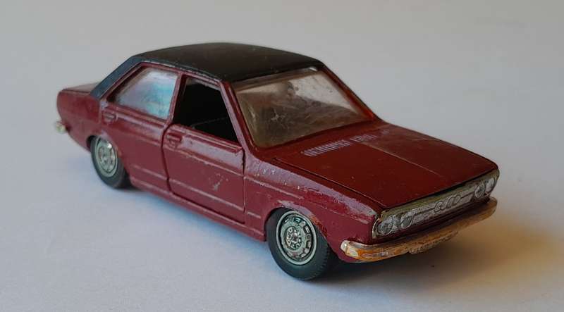 1970's Schuco Die-Cast Audi 80 GL Sedan.  Scale 1/43. 9.5 cm.