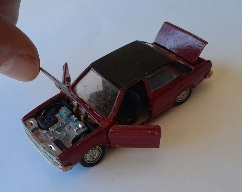 1970's Schuco Die-Cast Audi 80 GL Sedan.  Scale 1/43. 9.5 cm.