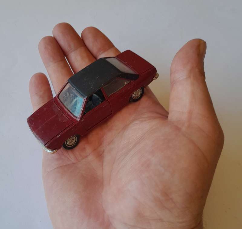 1970's Schuco Die-Cast Audi 80 GL Sedan.  Scale 1/43. 9.5 cm.