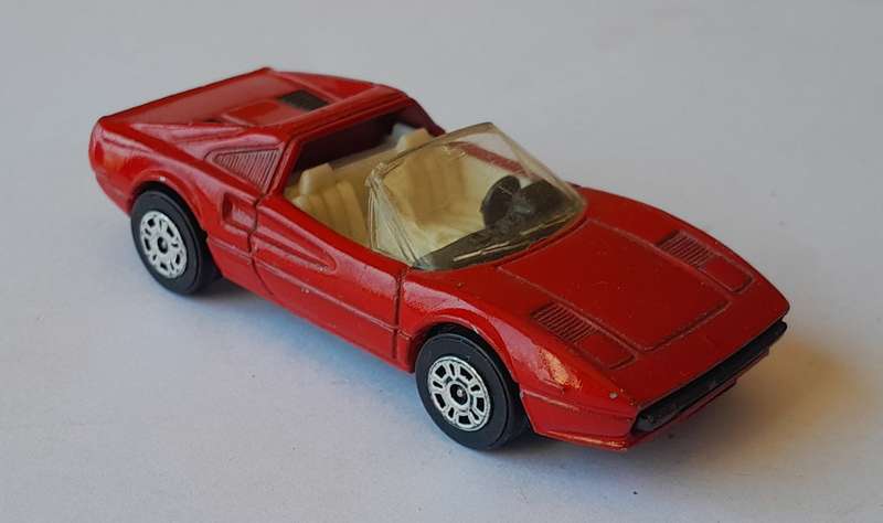 1980's Corgi Die-Cast Ferrari 308 GTS. 7.5 cm.