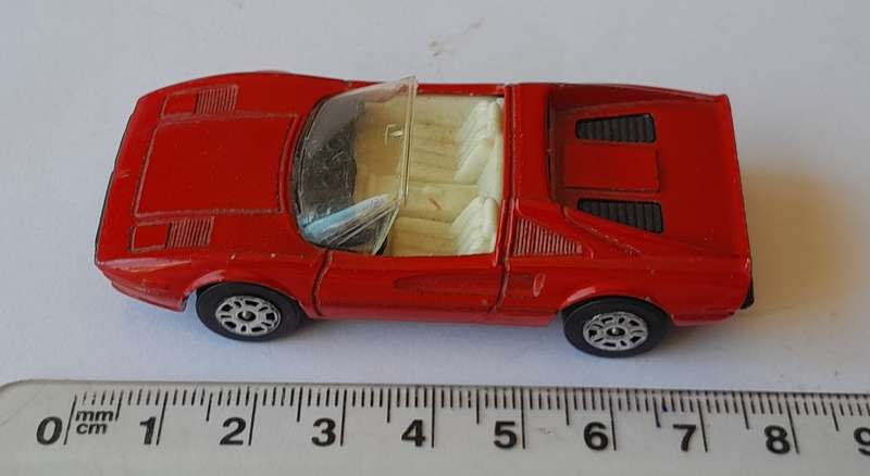 1980's Corgi Die-Cast Ferrari 308 GTS. 7.5 cm.