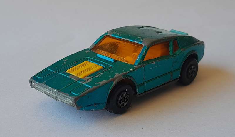 1973 Lesney Matchbox Die-Cast Saab Sonett III.  Opening Boot.