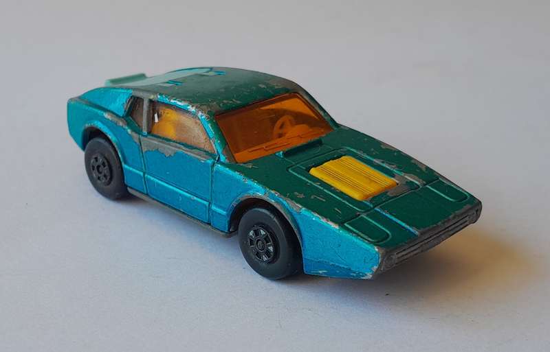 1973 Lesney Matchbox Die-Cast Saab Sonett III.  Opening Boot.