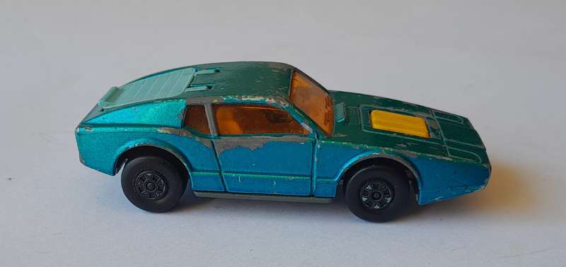 1973 Lesney Matchbox Die-Cast Saab Sonett III.  Opening Boot.