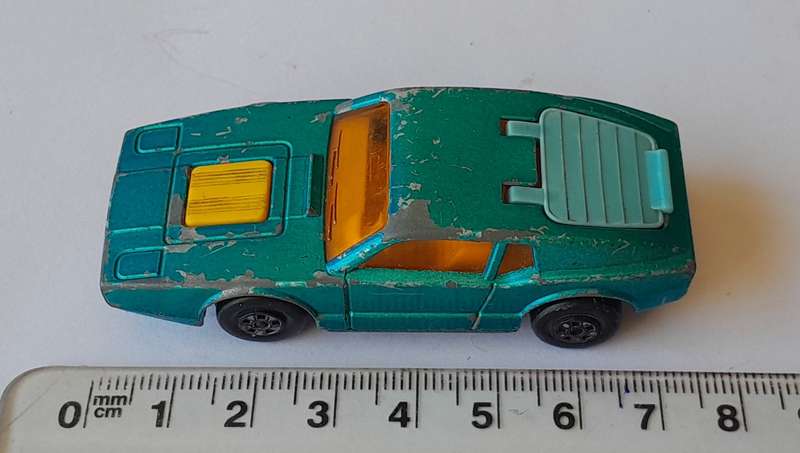 1973 Lesney Matchbox Die-Cast Saab Sonett III.  Opening Boot.