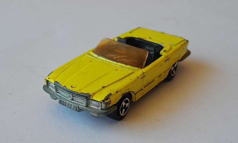 1970's Majorette Die-Cast Mercedes 350 SL. Scale 1/60.
