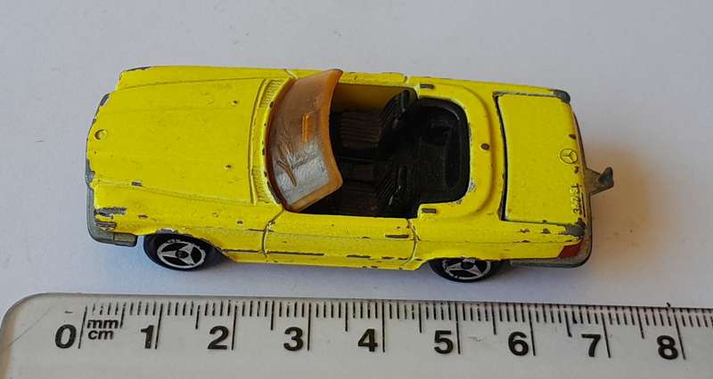 1970's Majorette Die-Cast Mercedes 350 SL. Scale 1/60.